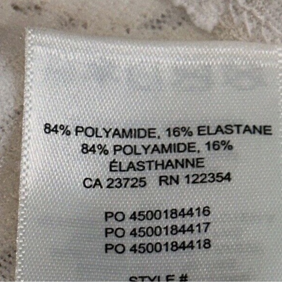 Aritzia Babaton Shapelace Mockneck Long Sleeve Cream Cropped Blouse - Picture 10 of 13